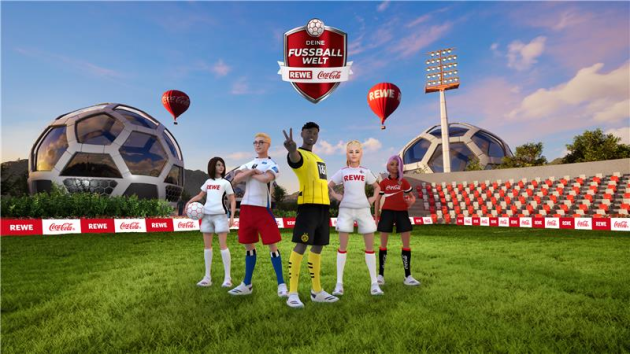 Coca-Cola und Rewe präsentieren virtuelle Plattform 'Deine Fußballwelt' - Coca-Cola und Rewe erschaffen virtuelle Fußballwelt - Quelle: Coca-Cola Europacific Partners Deutschland/Rewe